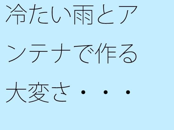 冷たい雨とアンテナで作る大変さ・・・見えなくなるのを小刻みの冷静さで
